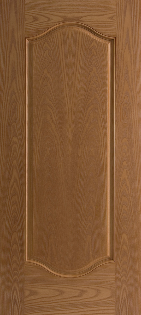 Oak textured fiberglass insulated exterior door 1 panel doublearch